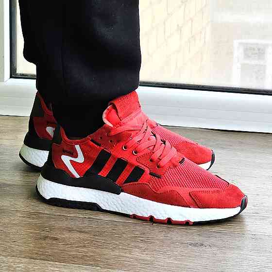 Літні Кросівки Adidas Jogger Сіточка Червоні Адідас Бігові Легкі (розміри: 41,42,43,44,45) Відео Огляд Дніпро