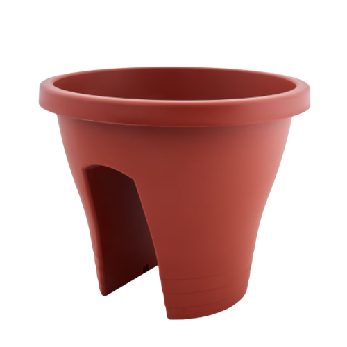 Вазон Женева з кріпленням на перила 29*24см теракот Алеана Житомир - фото 1
