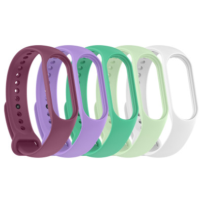 Ремінець до фітнес браслета Armorstandart комплект 5шт Xiaomi Mi Band 7/6/5 New Style Floral (ARM75059) Вінниця - фото 2