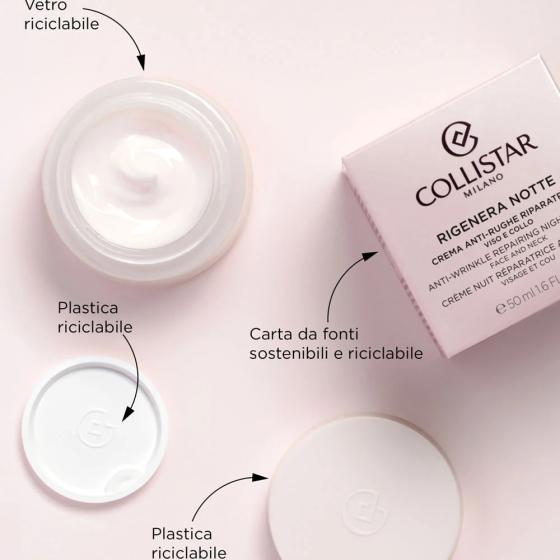 Ночной крем для лица и шеи Collistar Rigenera Anti-Wrinkle Repairing Night Cream 50ml Славянск
