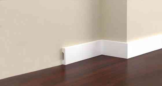 Плинтус под покраску из дюрополимера Элегант LPC - 36 (2,44м.п.) 40х10мм Днепр