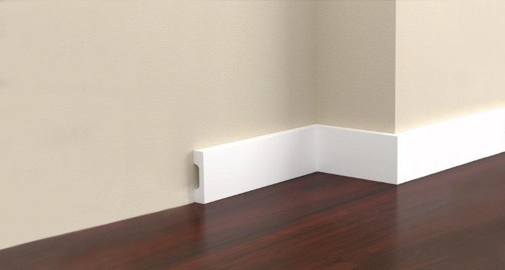 Плинтус под покраску из дюрополимера Элегант LPC - 36 (2,44м.п.) 40х10мм Днепр - изображение 1