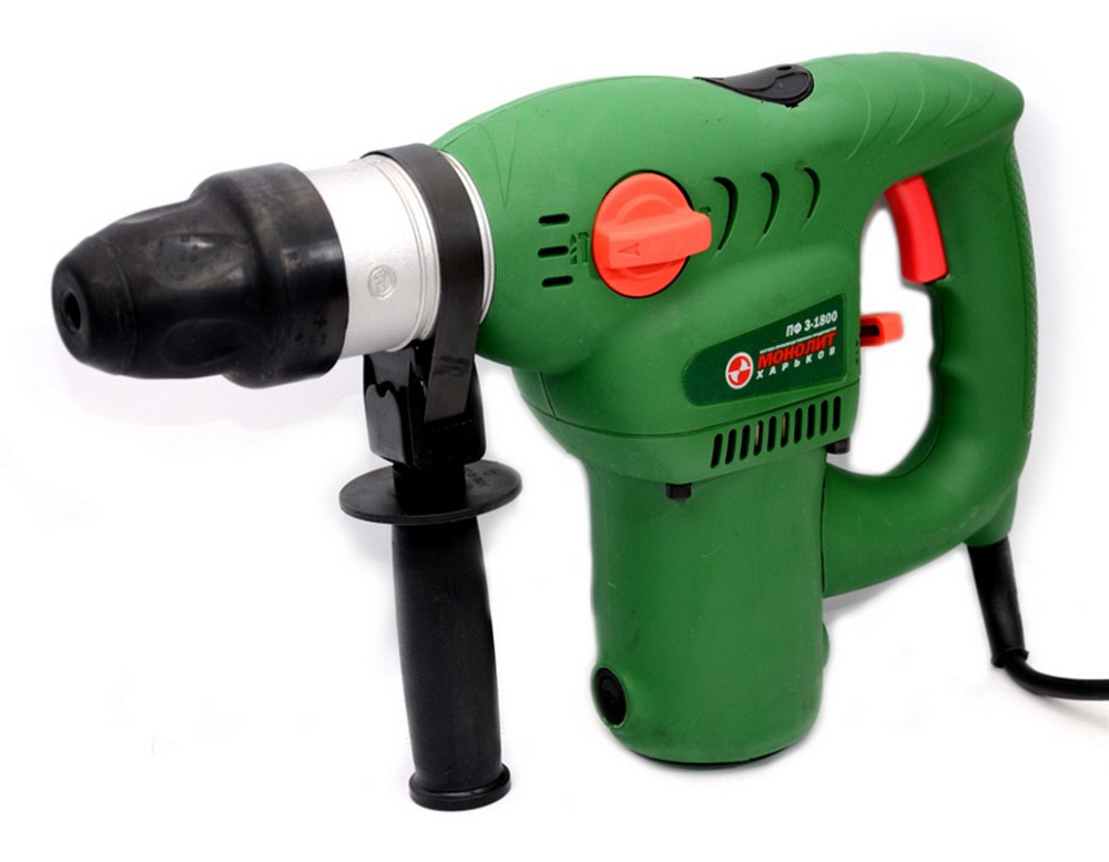 МОНОЛИТ Перфоратор МОНОЛИТ 3-х режимний 1800 Вт max. 28 мм SDS-plus + 5 аксес ПФ3-1800 Коломыя - изображение 2