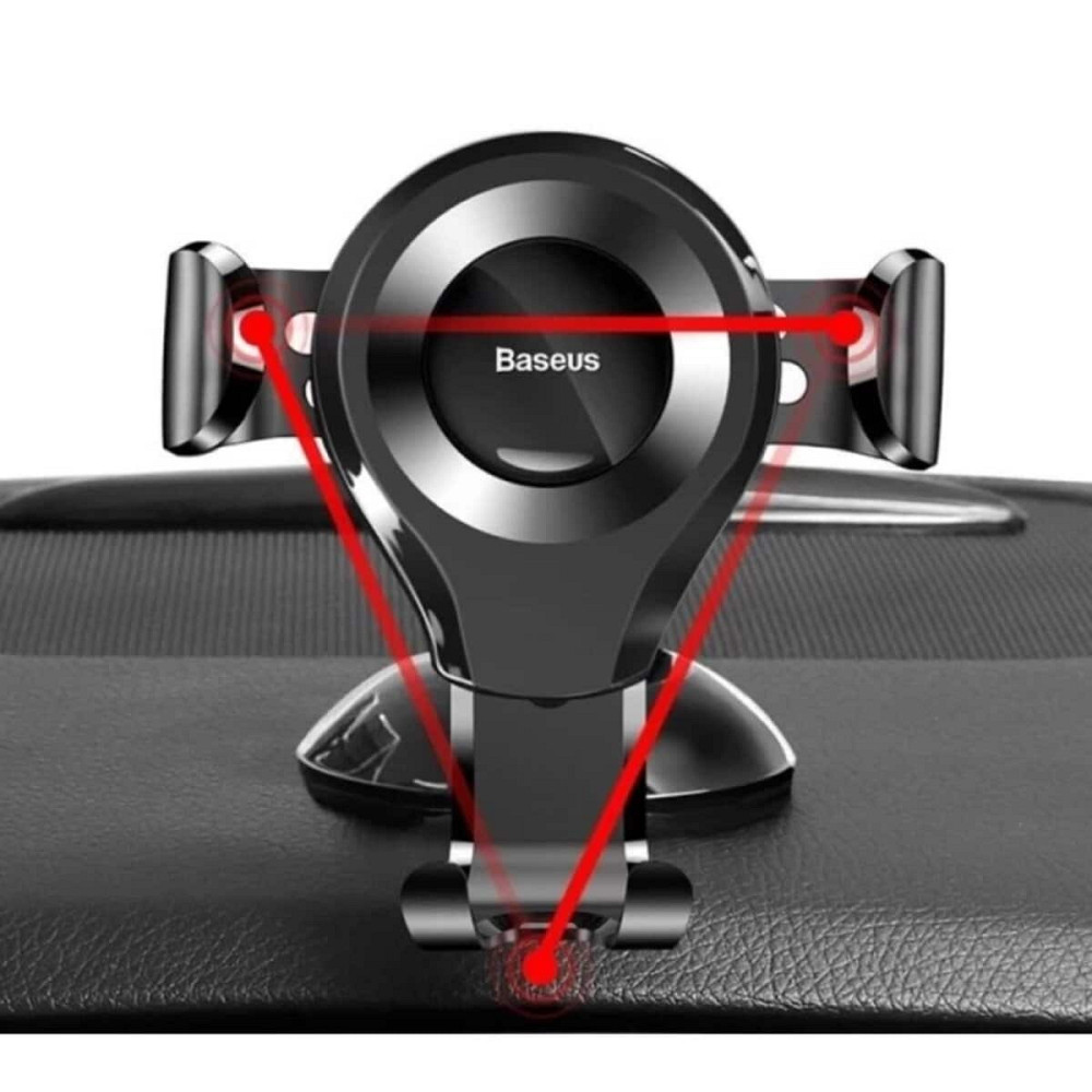Тримач для мобiльного Baseus Osculum Type Gravity Car Mount Black Киев - изображение 5
