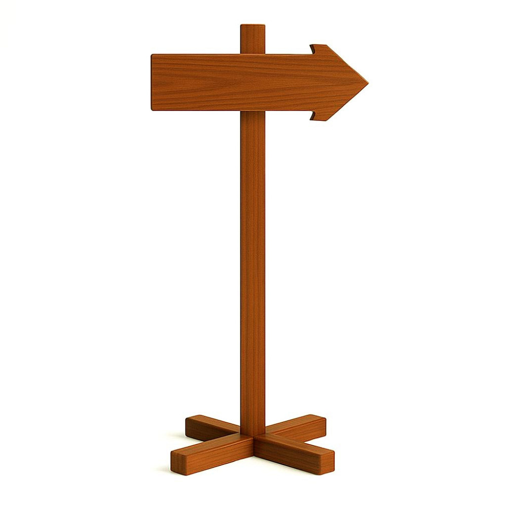 Напольная стрелка-указатель 