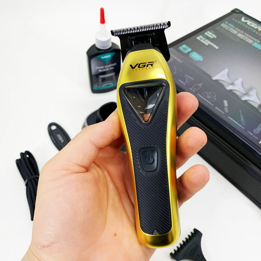 Чоловічий набір для стрижки волосся акумуляторний VGR Машинка для стрижки волосся професіоналів FN-20 Київ - фото 5