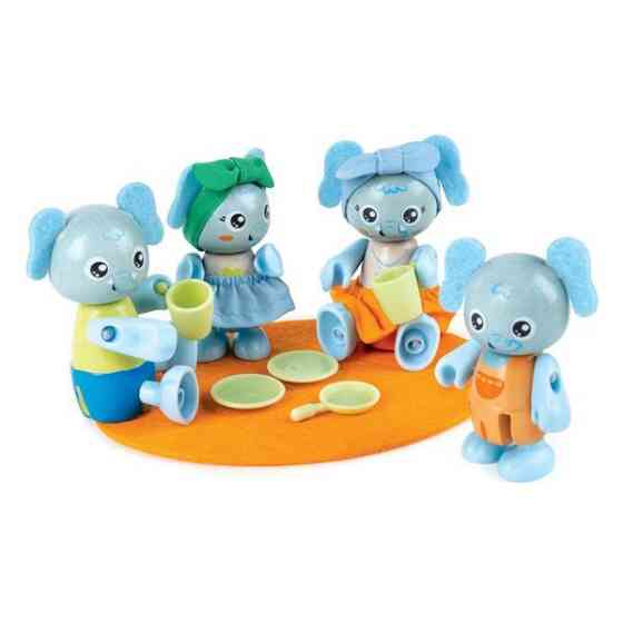 Дерев'яний набір Hape Сім'я слоників (E3527) Харків