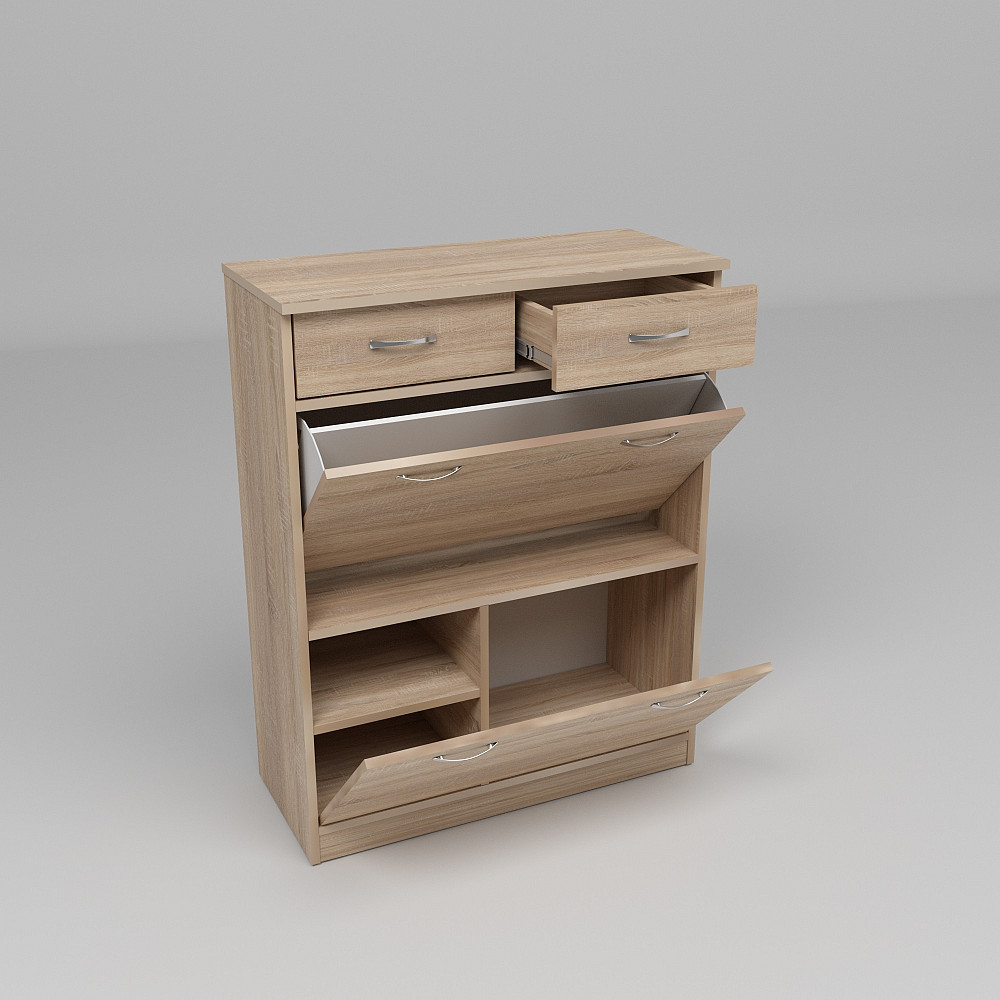 Тумба для обуви №4, Дуб Сонома, 800/350/1010 Львов - изображение 4