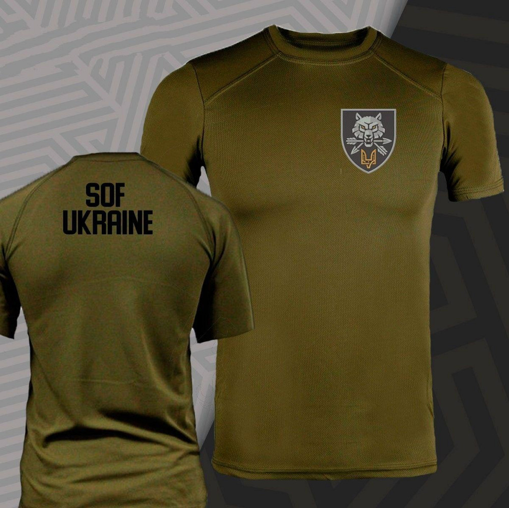Футболка хаки SOF UKRAINE XL Черновцы - изображение 1