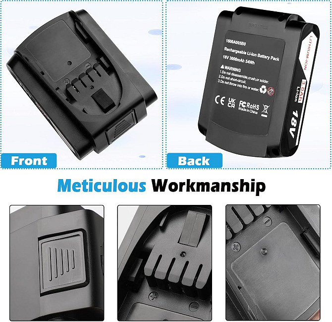 Аккумулятор Moccdor для электроинструмента Bosch 18V 3000mAh PBA PSB PSR батарея к шуруповерту, дрел Киев - изображение 7