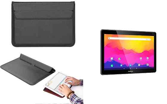 Чохол-конверт VitoCase для Prestigio Muze 3231 4G, Muze 4231 4G, з функцією підставки для планшета Чорний Київ