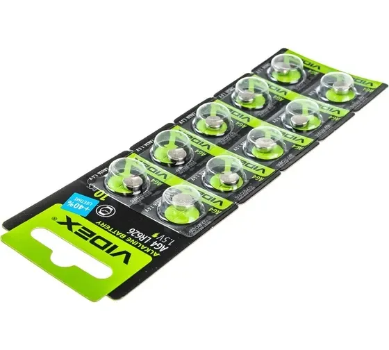Батарейки AG4 Videx 1,5V для часов и калькуляторов, 10 шт Киев - изображение 4