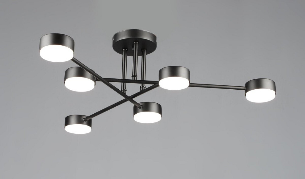 VALESO Люстра стельова світлодіодна VALESO N6716/6 GX53 Чорний N6716/6 Коломия - фото 1