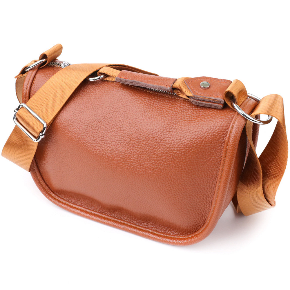 Удобная полукруглая сумка для женщин из натуральной кожи Vintage 22906 Коричневый Киев - изображение 1