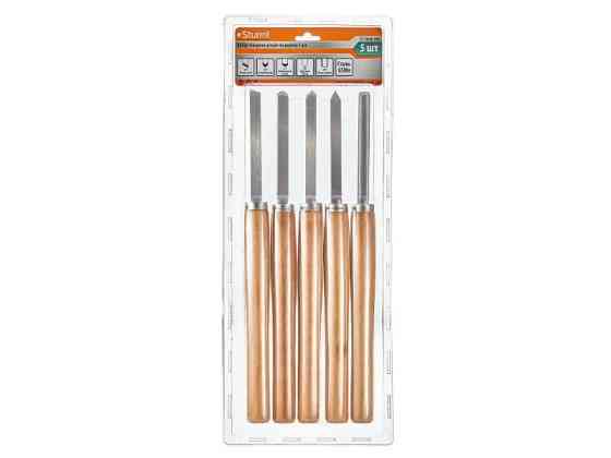 Набір токарних різців для дерева 5 шт. у блістері Sturm ТТ-10460-998 (читувати опис) Рівне