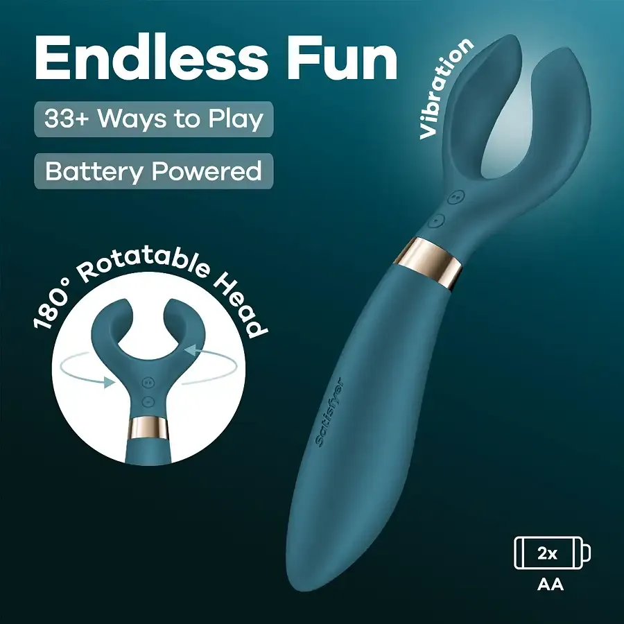 Вібратор для пар Satisfyer Endless Fun Battery Series, три мотори, багатофункціональний Львів - фото 6