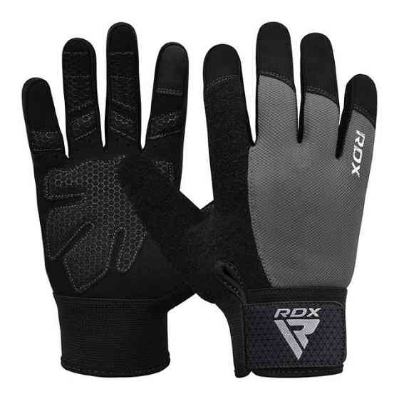 Рукавички для фітнесу RDX W1 Full Finger Plus Grey L Каменское