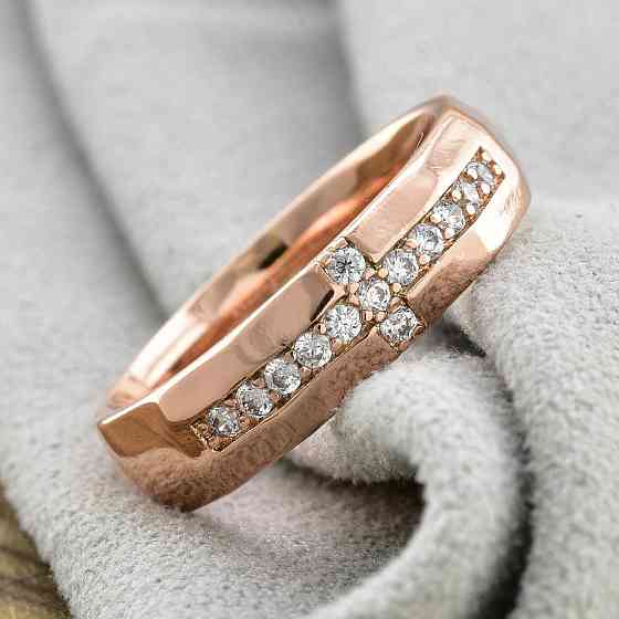 Кольцо Xuping позолота РО, 18 размер (ширина 5мм, вес 4.1г) Киев