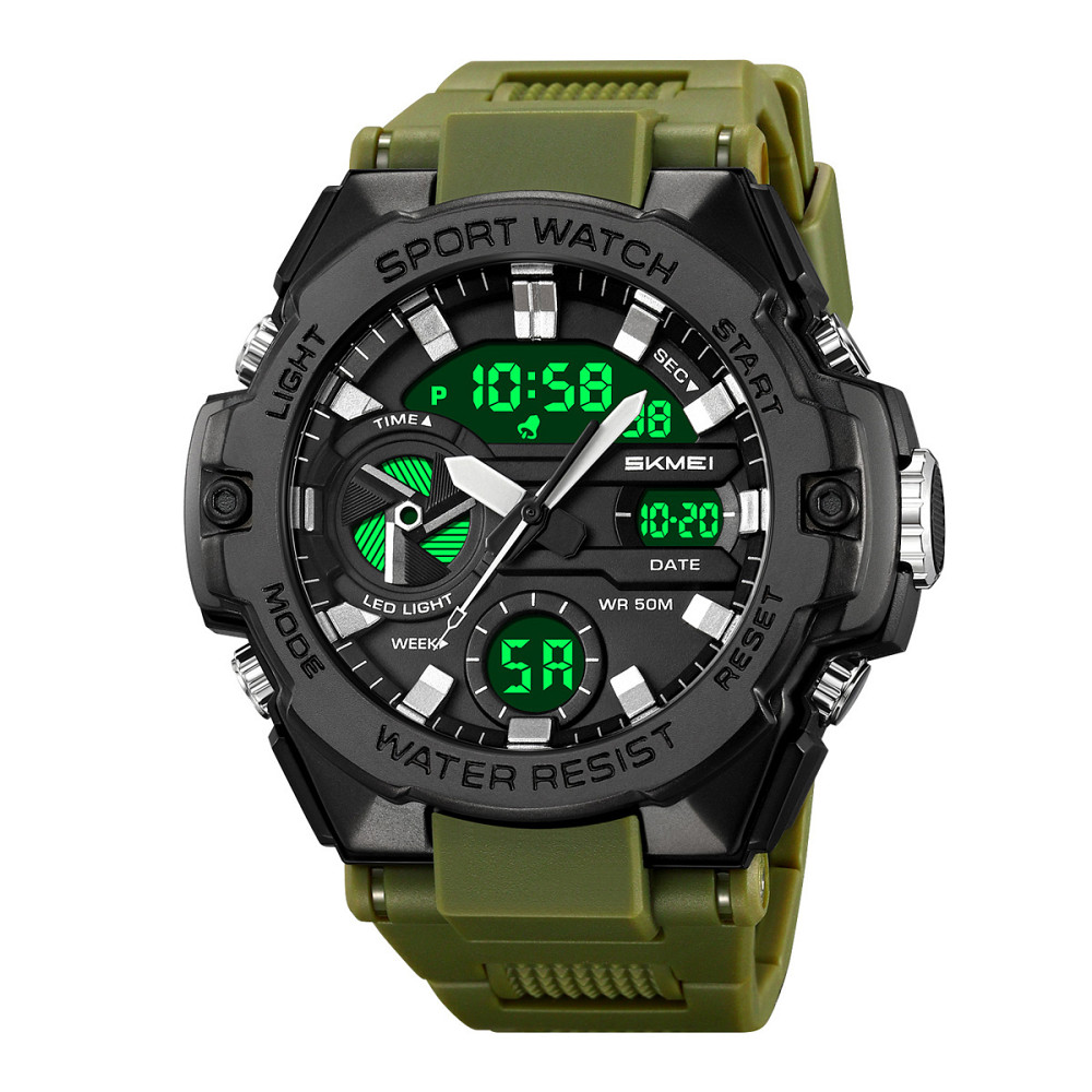 Водонепроницаемые электронные часы SKMEI, Военные часы для военнослужащих Защитные тактические PG-93 Ивано-Франковск - изображение 1