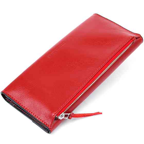 Жіночий місткий гаманець GRANDE PELLE 11368 Червоний Київ