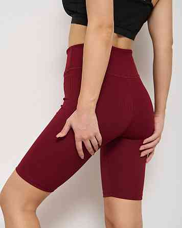 Велосипедки жіночі в рубчик Nicoletta 10075 M, Бордовий Київ