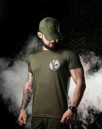 Тактическая потоотводящая футболка Odin  dzen  олива  ВТ6662 Одесса