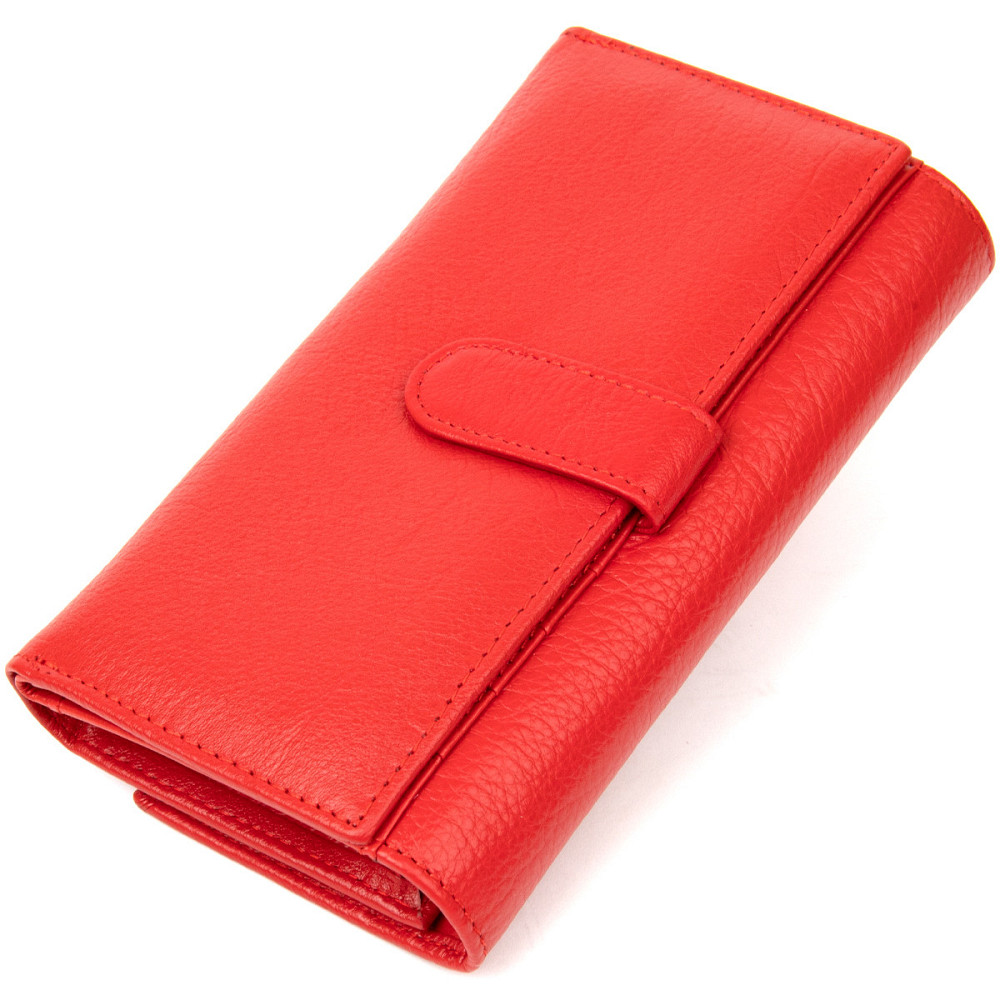 Вместительный кошелек для женщин ST Leather 19391 Красный Киев - изображение 2