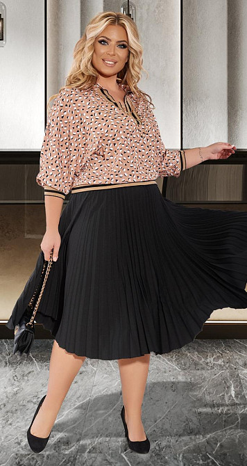 Блуза с юбкой гофре (52) Киев - изображение 2