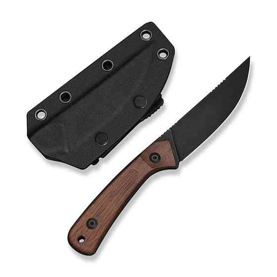 Ніж фіксований туристичний Civivi Carveth (9,1 см) AEB-L / Wood дерево з чохлом Киев