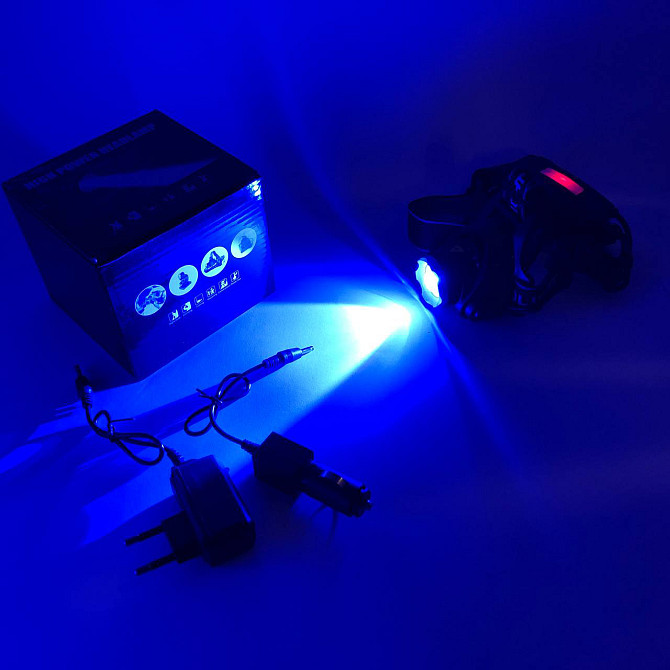 Потужний ліхтарик світлодіодний на голову PLD-T115-PM30-TG, Ліхтарик налобник, ZW-163 Водонепроникний ліхтарик Київ - фото 8