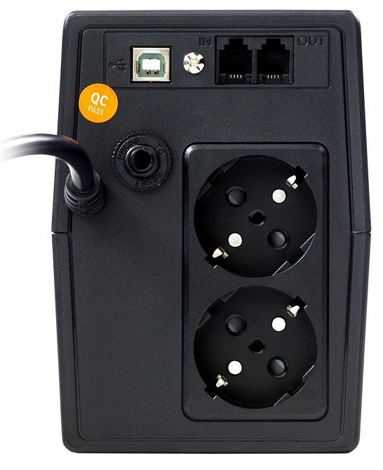 ДБЖ NJOY Horus Plus 600 (PWUP-LI060H1-AZ01B) Lin.int., AVR, 2 x євро, USB, LCD, пластик ( Чорний ) Харків - фото 3