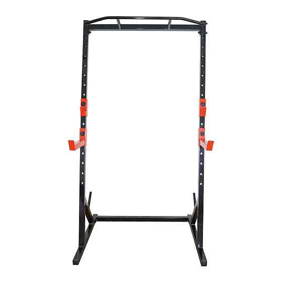 Стойки под штангу со страховкой и турником 50 на 50 мм Черный Киев