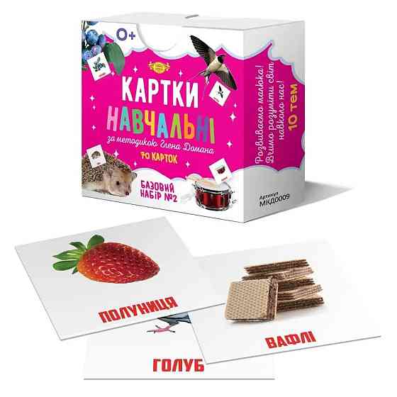 Картки навчальні за методикою Глена Домана. Базовий набор №2, шт Київ