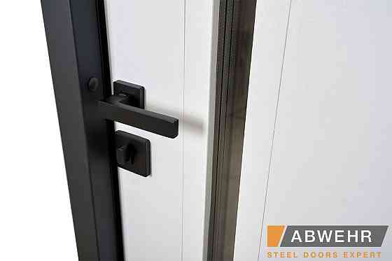 Двері вуличні, модель 506 Nordi Glass RAL 7021Т зі склопакетом Київ