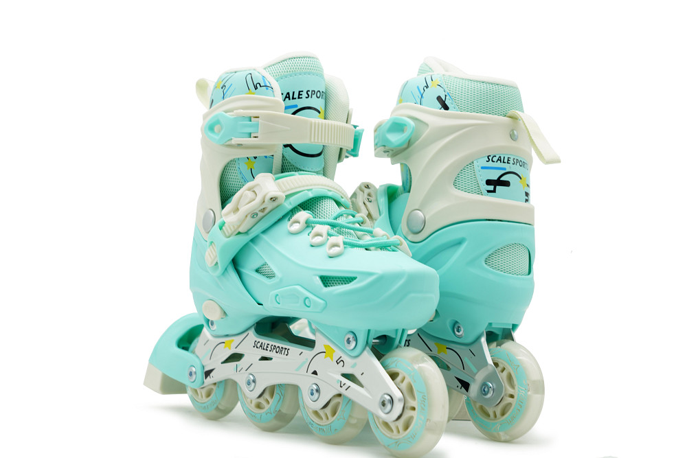 Детские ролики с мягкими полиуретановыми колесами Scale Sports LF605. Мятный цвет. Размер 29-33 Одесса - изображение 2