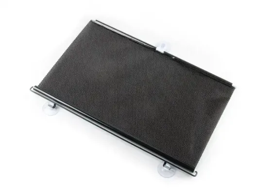 Рулонная солнцезащитная шторка на пластиковые окна 45*125 см, Черная Коломия