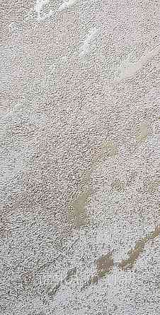 Шпалери вінілові на флізеліні Marburg Lava метрові під штукатурку темно-бежеві зі сріблом Київ