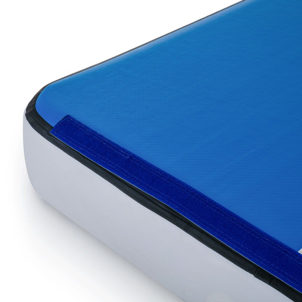 Килимок надувний inSPORTline Aircase 200x140 см, біло-синій Київ - фото 7