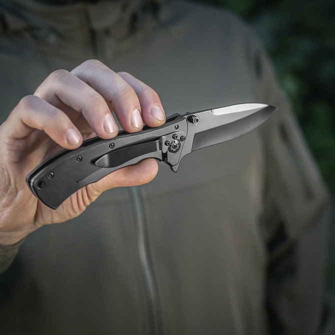 Тактичний Складаний Ніж з кліпсою M-Tac "Type 7" (60028002) Нержавіюча сталь Нововолинськ - фото 7