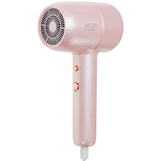 Фен Adler AD 2279p pink 1800Вт/ 2 швидкості/ хол.обдув/ темп.режимів-2/іонізація/ насадки - 1 шт. Вінниця