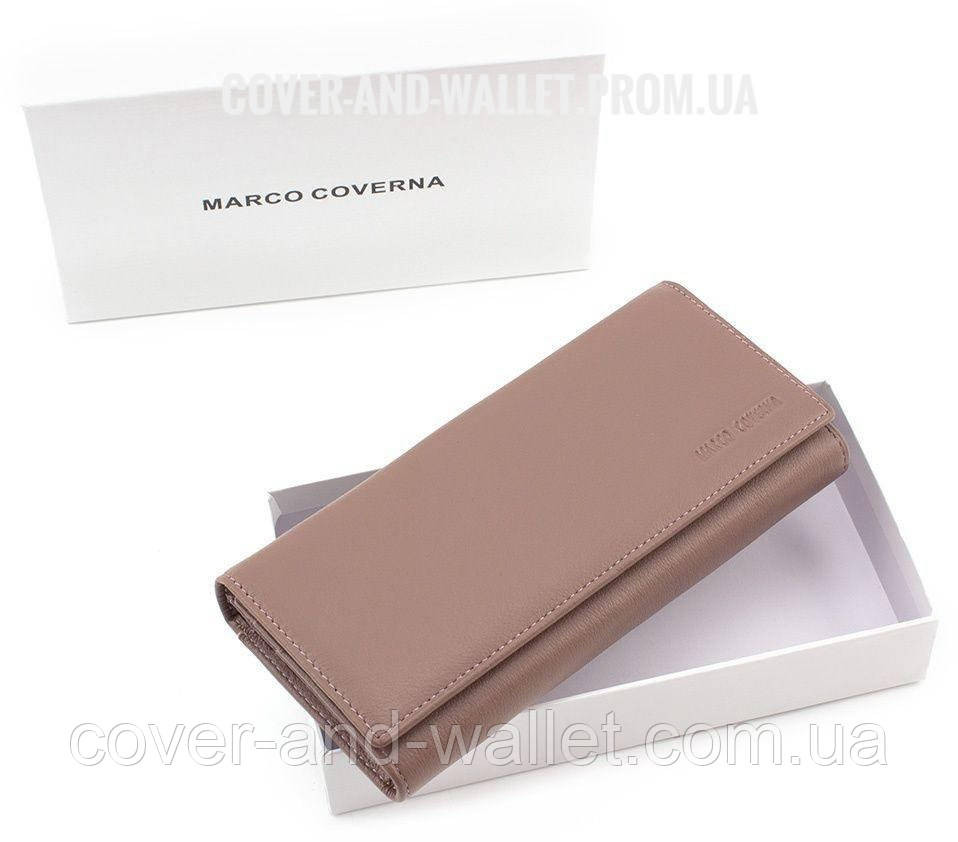 Женский кожаный кошелек на магнитной фиксации пудрового цвета Marco Coverna MC 1413-6 Киев - изображение 9