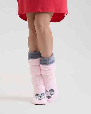 Женские Сапожки для дома - Розовый+Серый Nicoletta 502-2 39-40 Киев