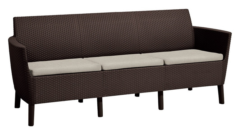 Комплект садових меблів Keter Salemo 3 seater set, коричневий Київ - фото 3