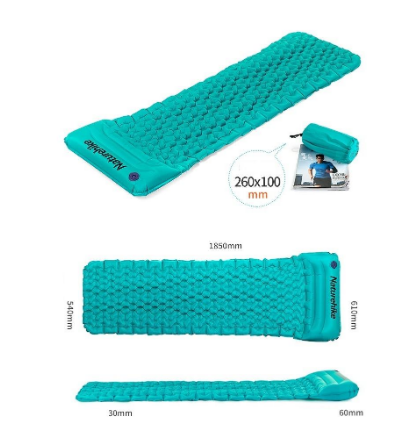 Одинарный Надувной Матрац С Подушкой Nature Hike Ultraligh Tpu 185X54X3См Киев - изображение 3
