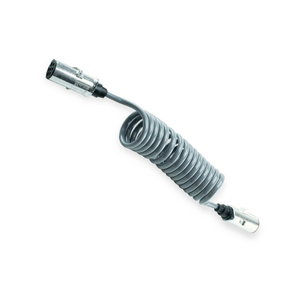 Кабель спиральный для приц. 7 полюс n (гильза металл) 4,0м серый электро. Мукачево - изображение 1