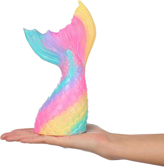 Скарбничка Gatuida 37Y55PIL мультиколор вінілова небитка з райдужним хвостом і монетним гаманцем дитяча декор Київ - фото 5