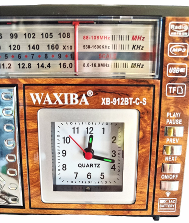 Акумуляторний радіоприймач Waxiba XB-961BT-C-S із сонячною панеллю Київ