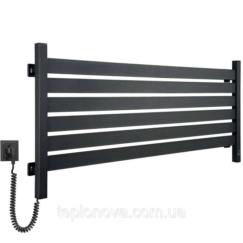 Електрична сушарка для рушників NAVIN Largo 1100х500 Sensor з Wi-Fi, широкий лівобічний, чорний муар Чернівці - фото 2