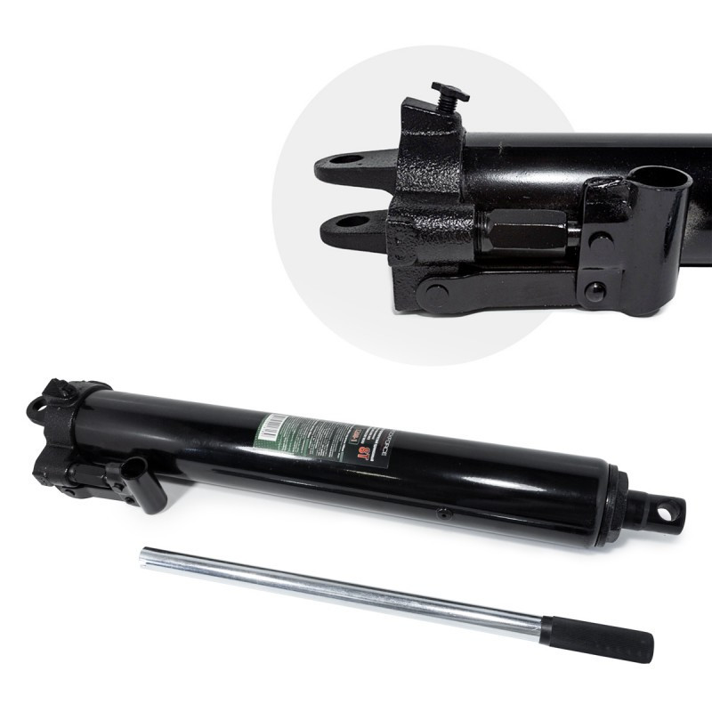 Цилиндр гидравлический удлиненный, 8т (общая длина - 660мм, ход штока - 500мм) ROCKFORCE RF-1208-1 Одесса - изображение 1