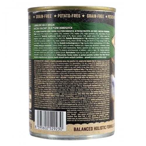 Корм вологий Carnilove Dog k консерви для собак з качкою та фазаном 400 г Київ - фото 3